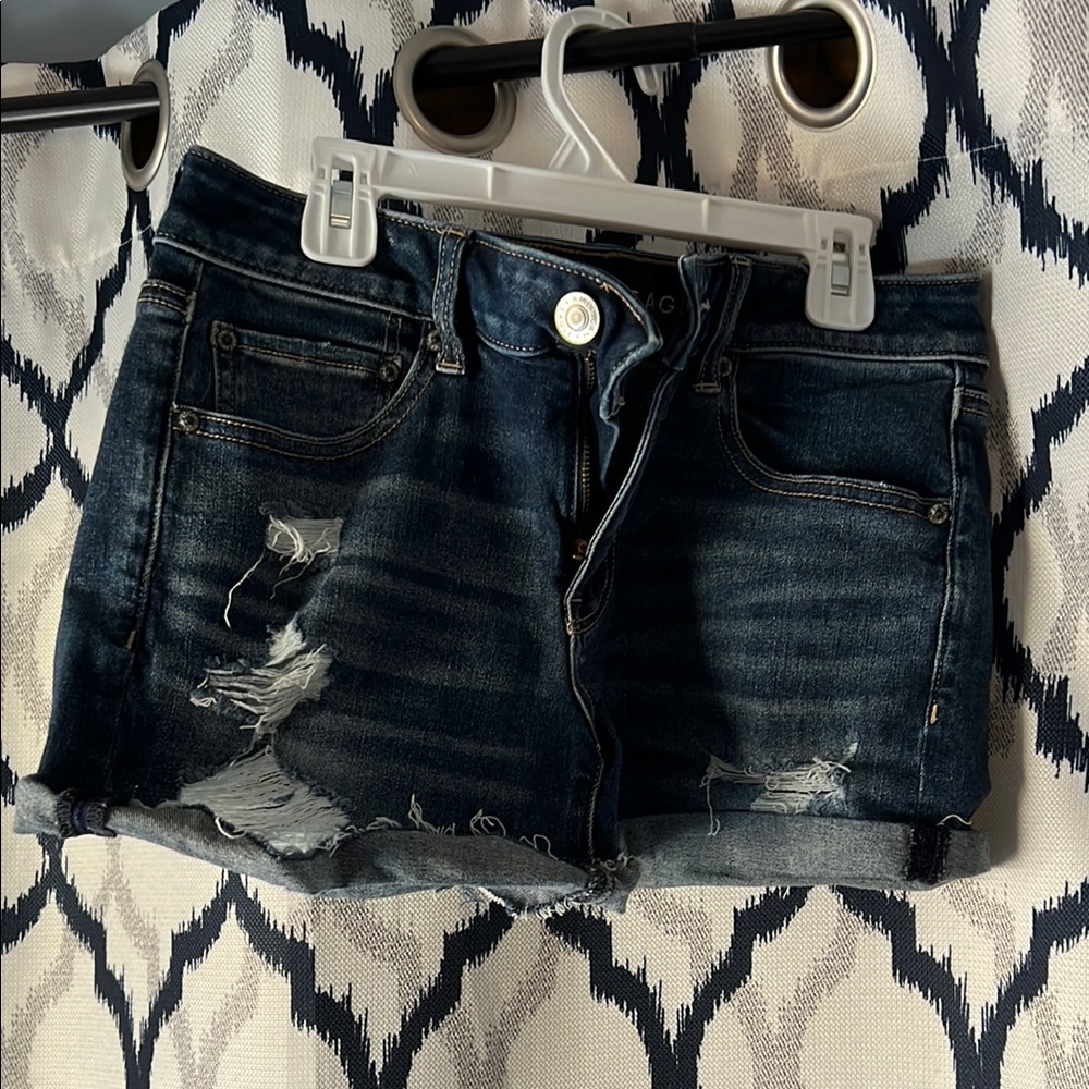 American Eagle Distressed Jean Shorts